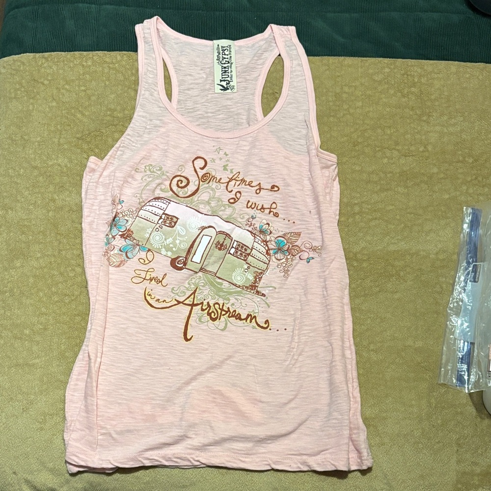 Junk Gypsy “Sometimes I Wish I Lived Like a Gypsy” Pink Women’s Tank Top